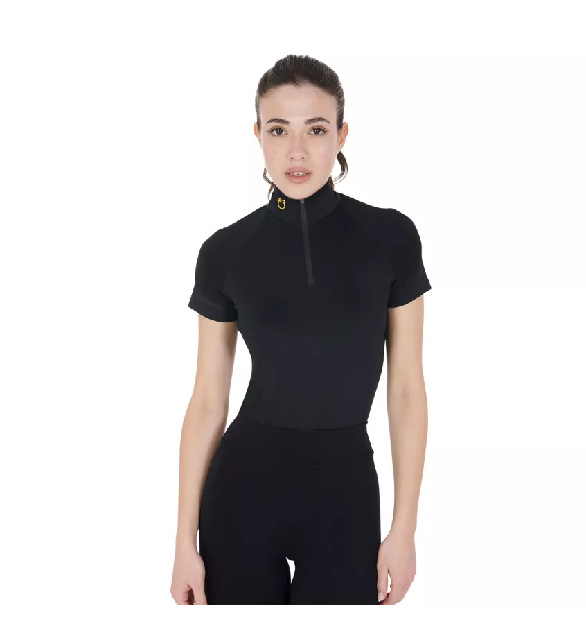 Koszulka jeździecka Equestro czarny S