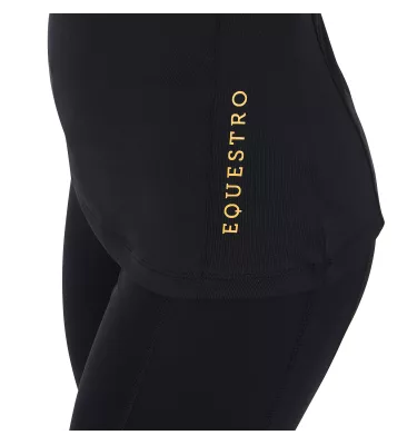Koszulka jeździecka Equestro czarny S