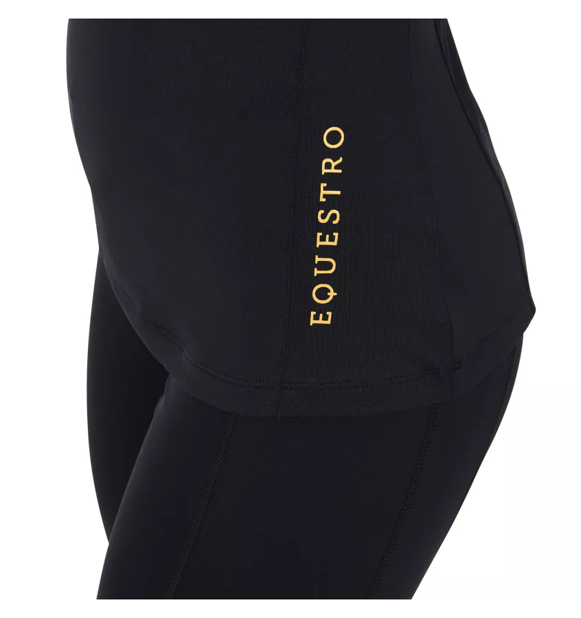 Koszulka jeździecka Equestro czarny S