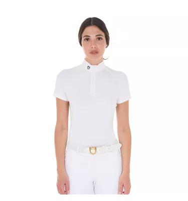 Koszulka konkursowa jeździecka Equestro biały L