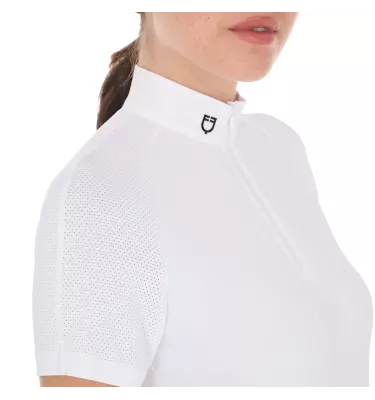 Koszulka konkursowa jeździecka Equestro biały L