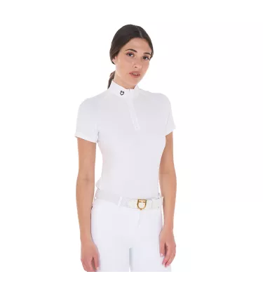 Koszulka konkursowa jeździecka Equestro biały L