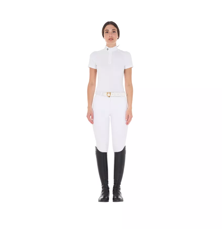 Koszulka konkursowa jeździecka Equestro biały L