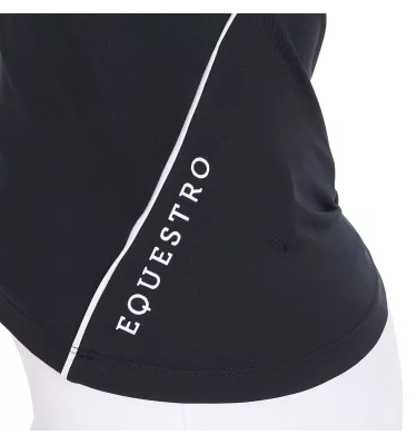 Koszulka jeździecka techniczna Equestro czarny L