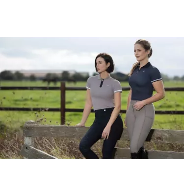 Koszulka jeździecka polo Amalfi dziecięca