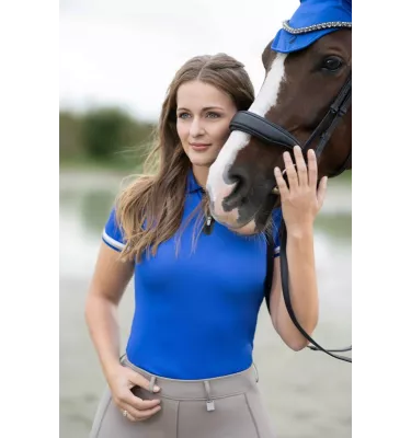 Koszulka jeździecka polo Amalfi dziecięca