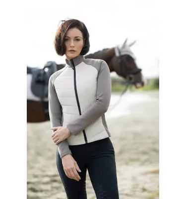 Pikowana kurtka jeździecka Amalfi beż L