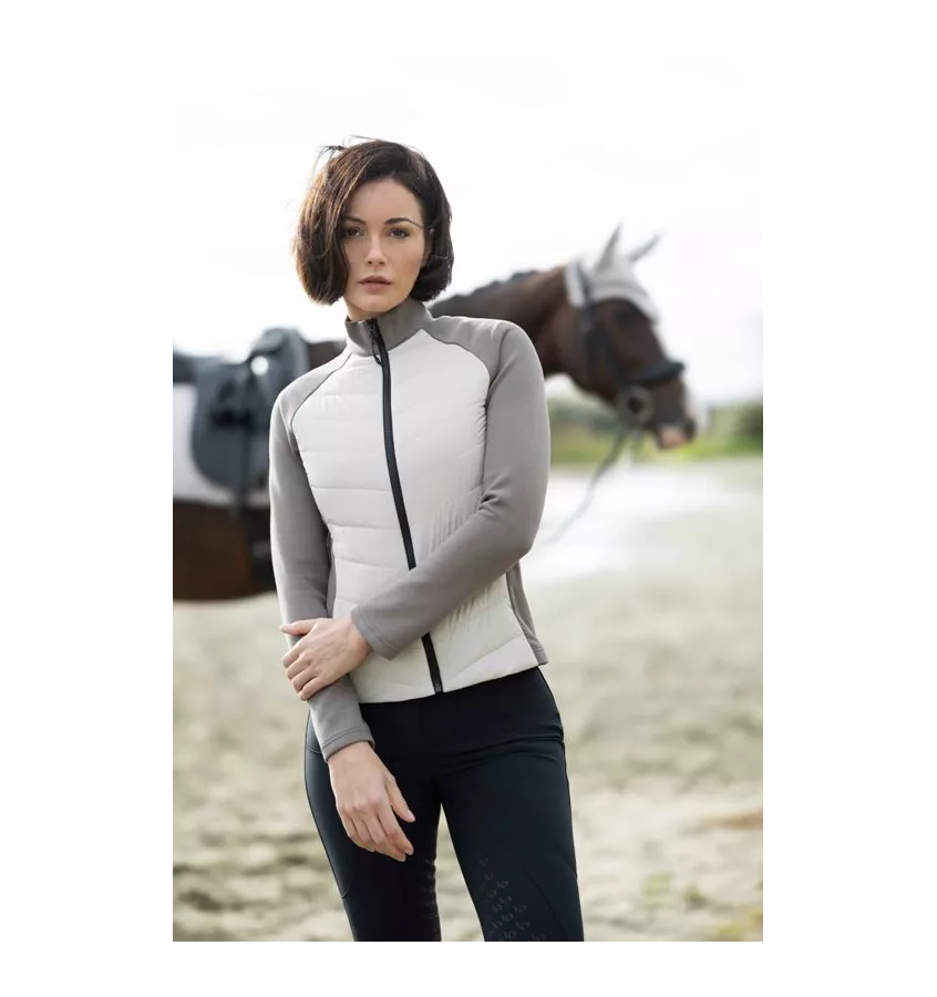 Pikowana kurtka jeździecka Amalfi beż L