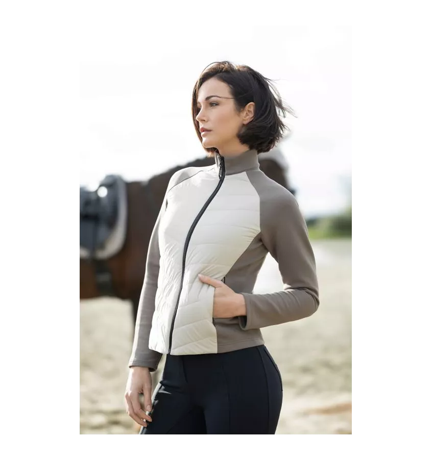 Pikowana kurtka jeździecka Amalfi beż L