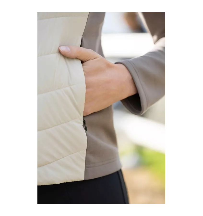 Pikowana kurtka jeździecka Amalfi beż L