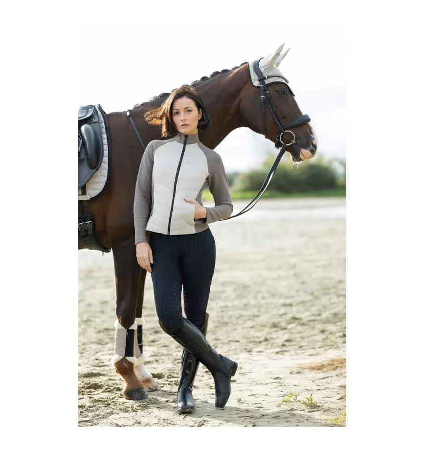 Pikowana kurtka jeździecka Amalfi beż L