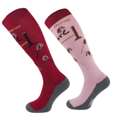 Podkolanówki jeździeckie Hobby Horse 31-34