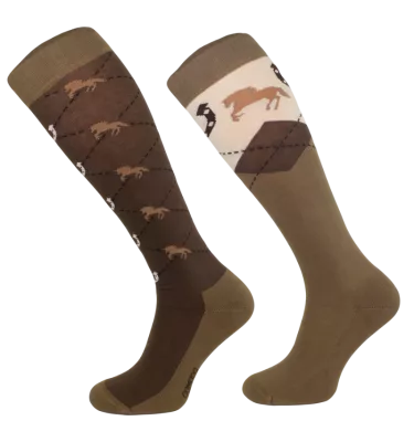 Podkolanówki jeździeckie Caro Podkowa 31-34