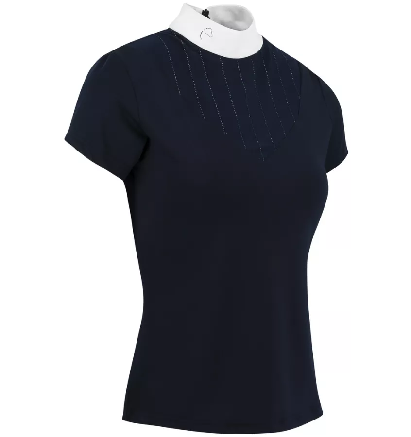 Koszulka konkursowa jeździecka Equitheme Funza czarny L