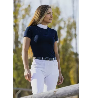 Koszulka konkursowa jeździecka Equitheme Funza czarny L