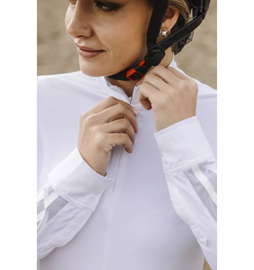 Koszula konkursowa z dlugim rękawem Equitheme Estoril beż L