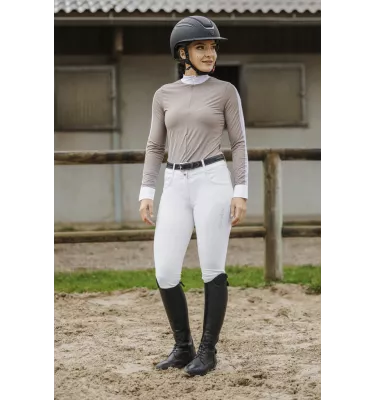 Koszula konkursowa z dlugim rękawem Equitheme Estoril beż L