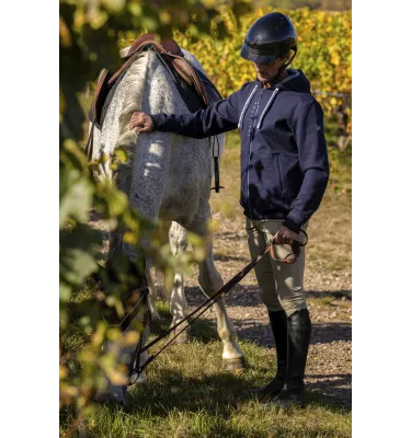 Bluza jeździecka z kapturem męska Herve Equitheme L