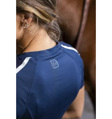 Koszulka jeździecka treningowa Equitheme Marion granat L
