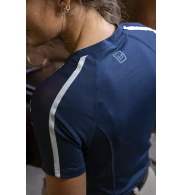 Koszulka jeździecka treningowa Equitheme Marion granat L