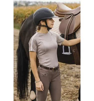 Koszulka jeździecka treningowa Equitheme Marion granat L