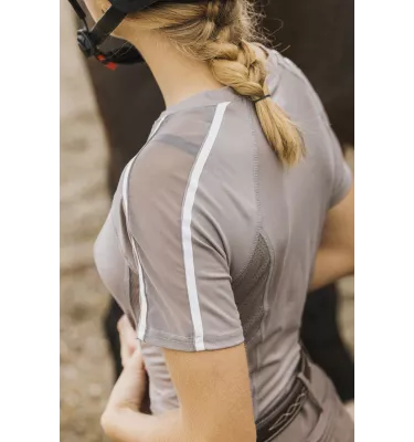 Koszulka jeździecka treningowa Equitheme Marion granat L