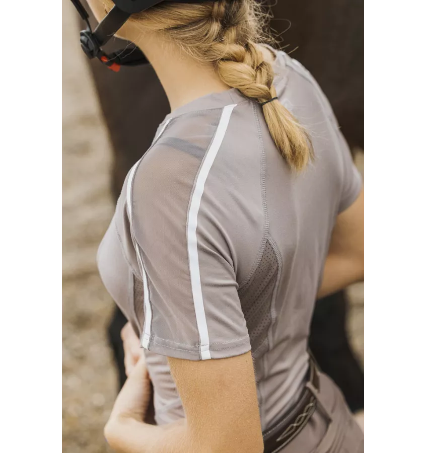 Koszulka jeździecka treningowa Equitheme Marion granat L