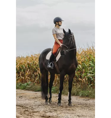 Koszulka jeździecka treningowa Equitheme Marion granat L