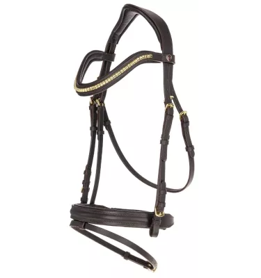 Ogłowie dla konia Clincher brąz cob
