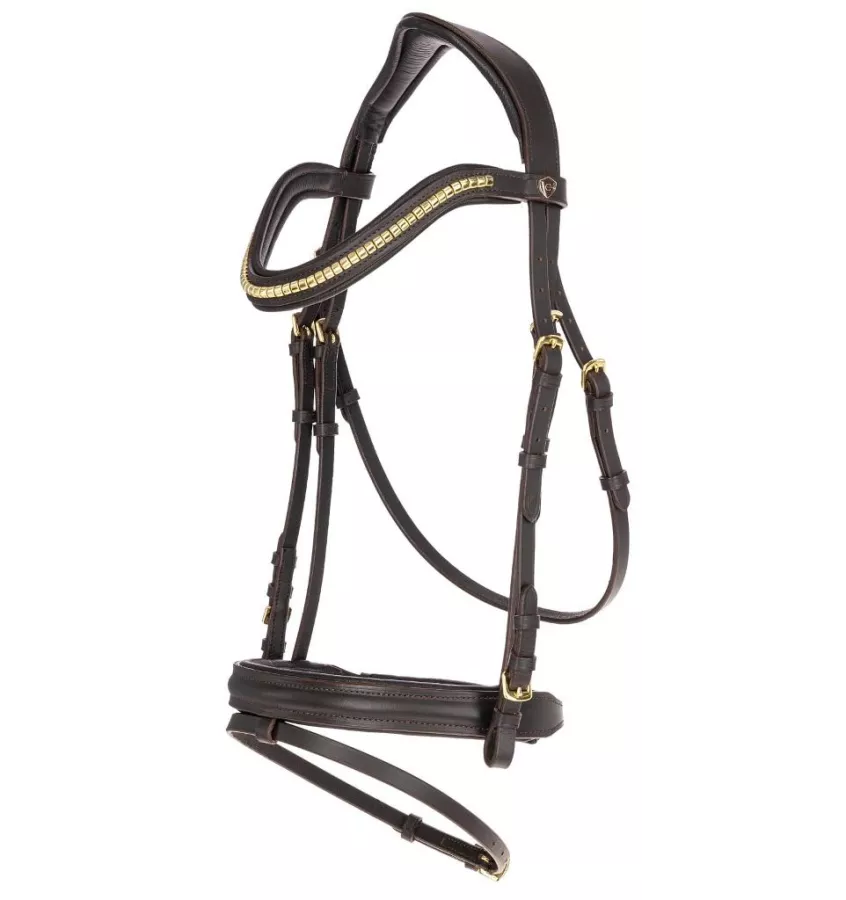 Ogłowie dla konia Clincher brąz cob