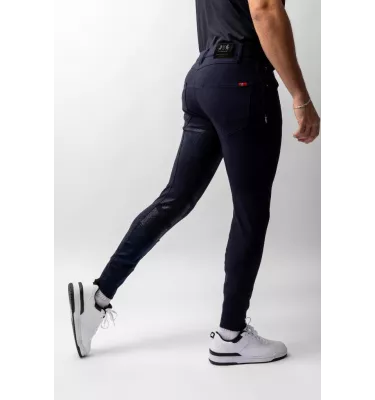 Bryczesy jeździeckie męskie Ethan z pełnym lejem granat 50