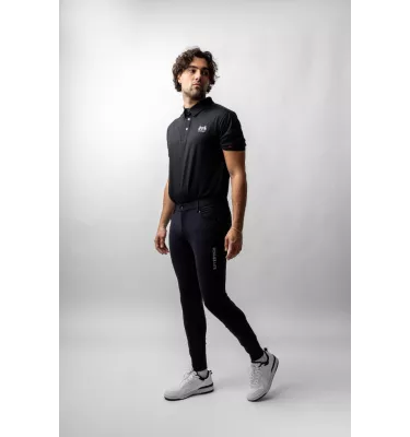 Bryczesy jeździeckie męskie Ethan z pełnym lejem granat 50