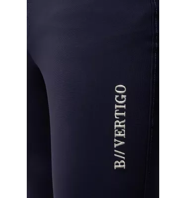 Bryczesy jeździeckie męskie Ethan z pełnym lejem granat 50