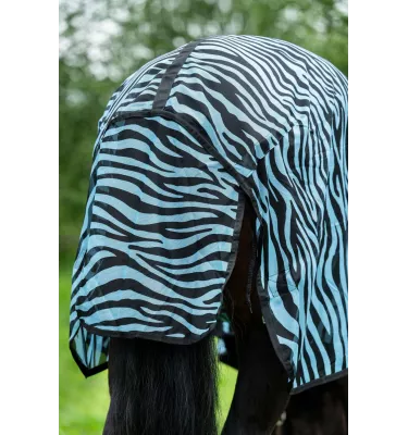 Derka siatkowa z kapturem zebra Aqua