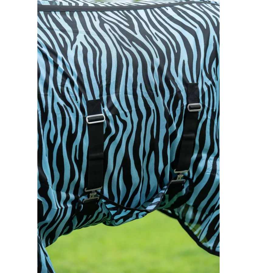 Derka siatkowa z kapturem zebra Aqua