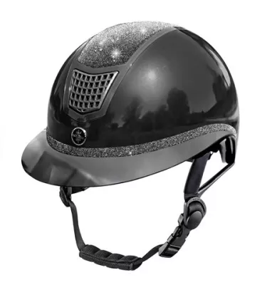 Kask jeździecki FP Eclipse Shiny czarny L