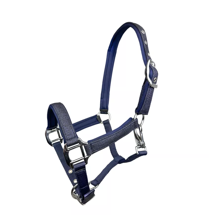 Kantar żrebięcy z brokatem Aston czarny