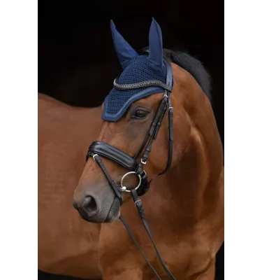 Nauszniki dla konia Linea biały cob/full