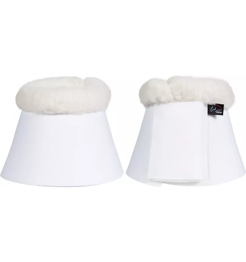 Kaloszki neoprenowe z futerkiem biały cob