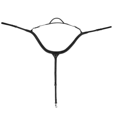 Napierśnik skórzany z rączką czarny full