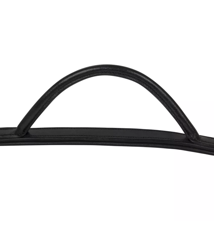 Napierśnik skórzany z rączką czarny full