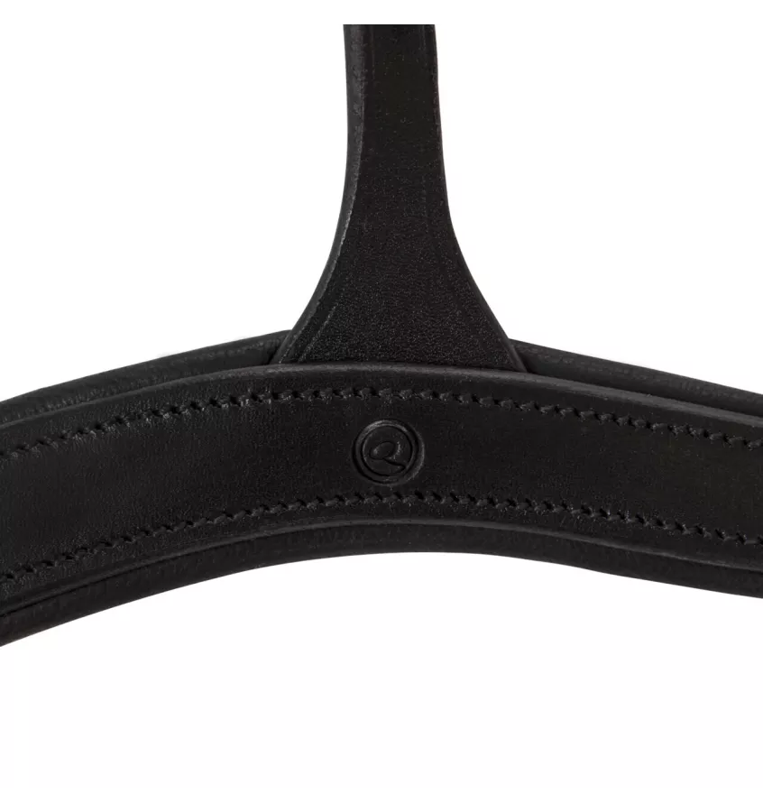 Napierśnik skórzany z rączką czarny full