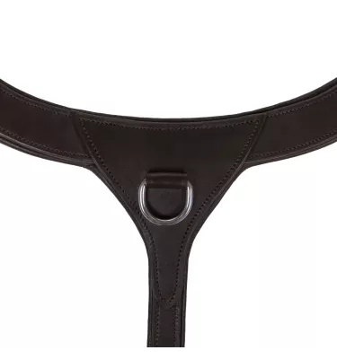 Napierśnik skórzany z rączką brąz cob