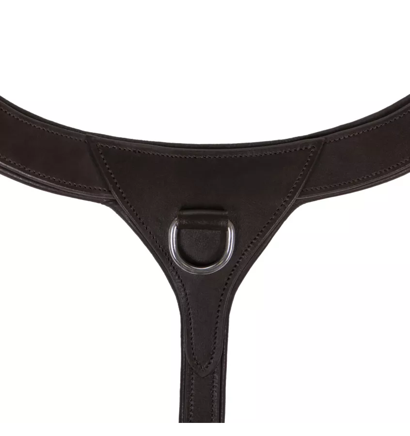 Napierśnik skórzany z rączką brąz cob