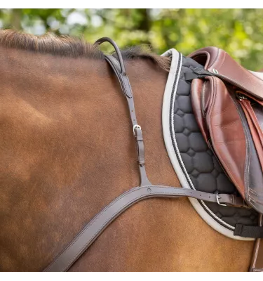 Napierśnik skórzany z rączką brąz cob