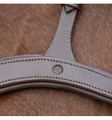 Napierśnik skórzany z rączką brąz cob