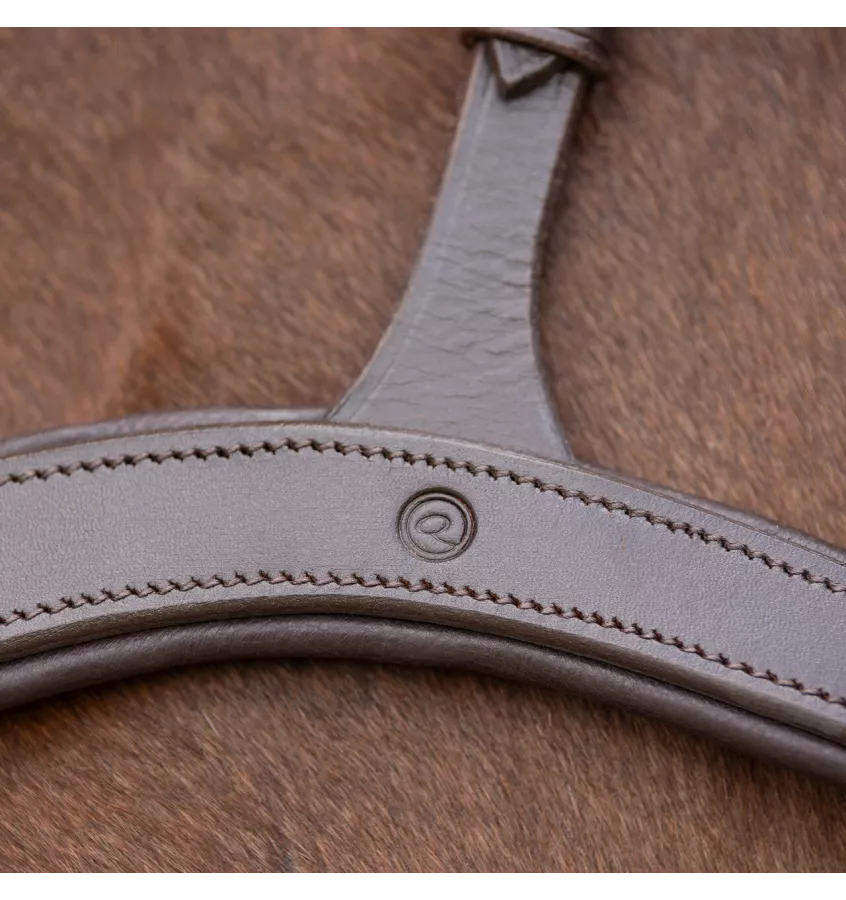 Napierśnik skórzany z rączką brąz cob