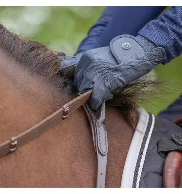 Napierśnik skórzany z rączką brąz cob