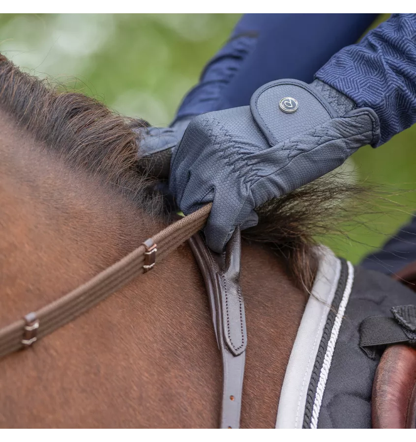 Napierśnik skórzany z rączką brąz cob