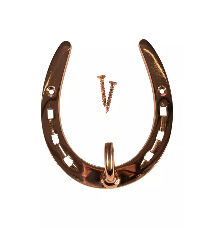 Wieszak mosiężny w kształcie podkowy